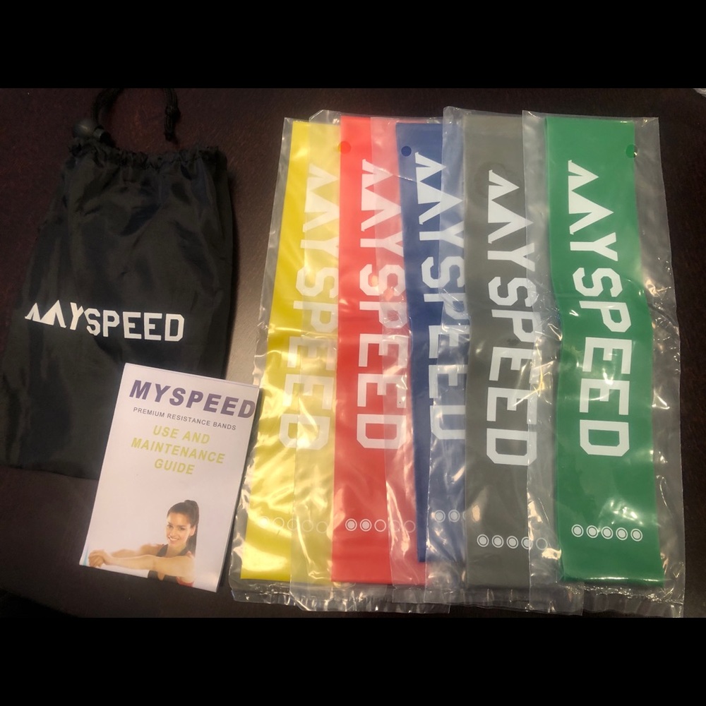 Fitness Bands (set of 5 w/guide)